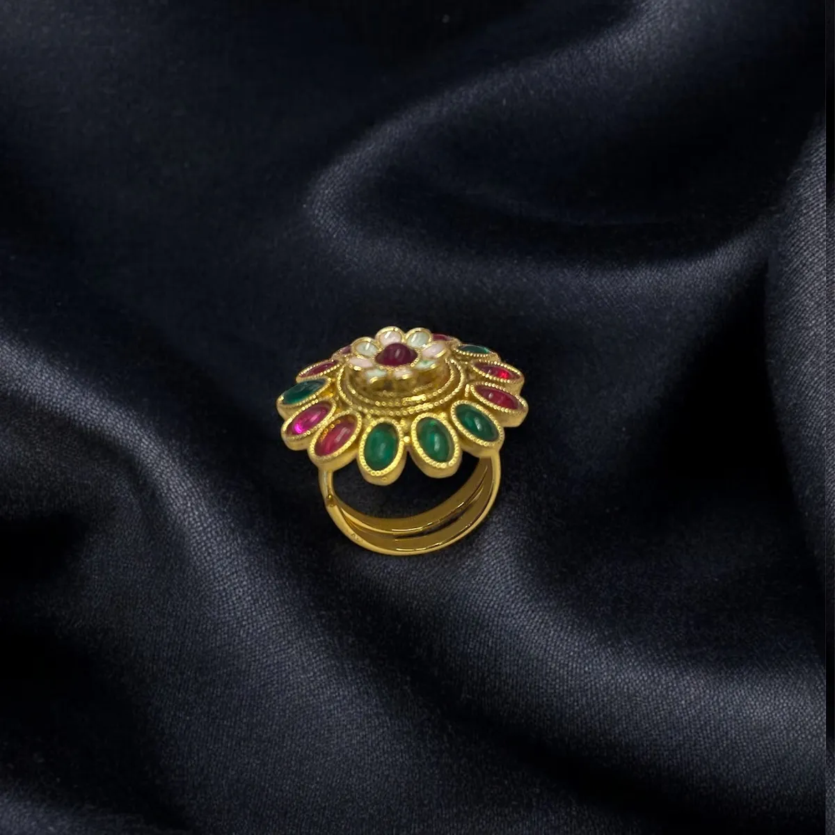 Gold Plated Adjustable Finger Ring for Women – Elegant and Stylish Jewelry