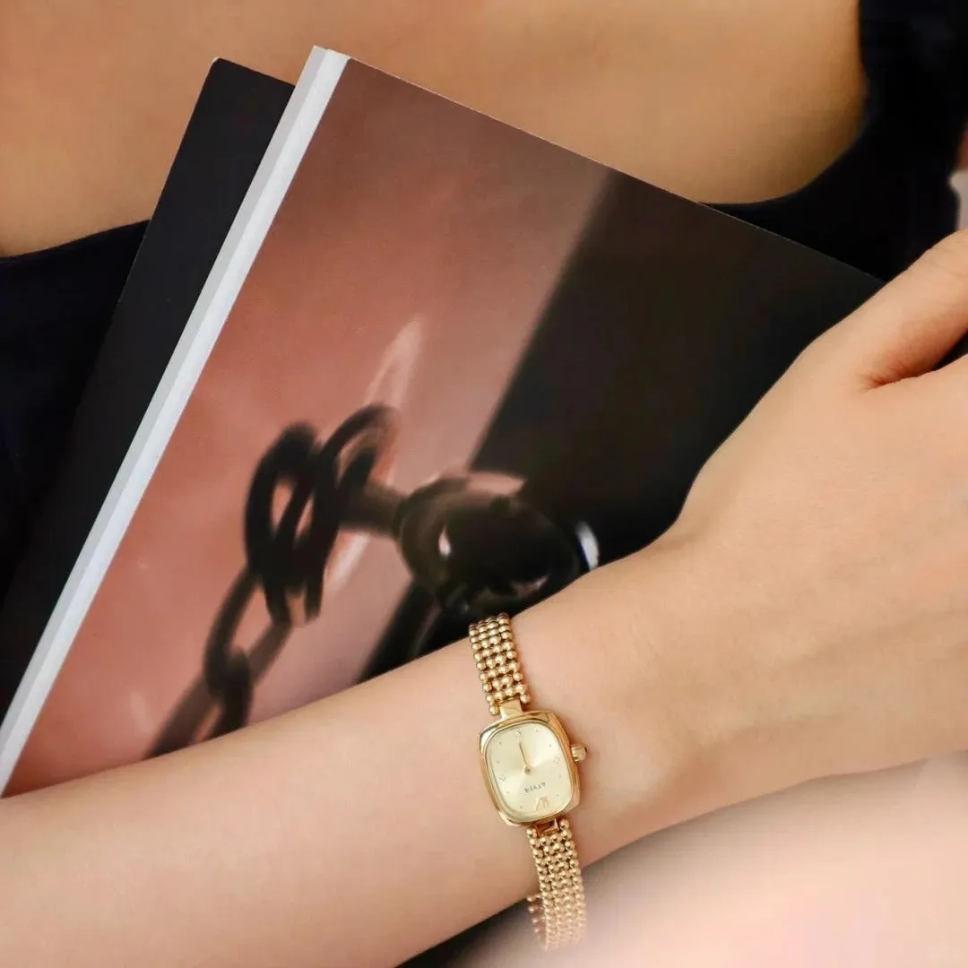 Gold Watches with Zircon Dial
