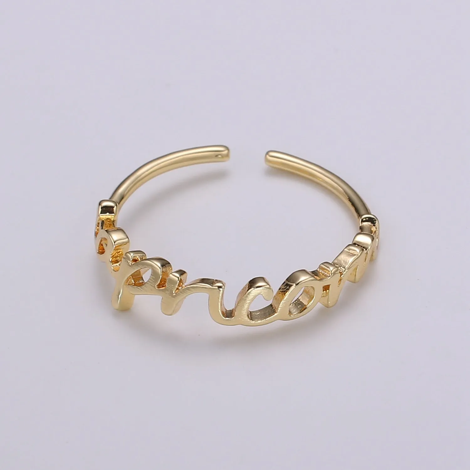 Gold Zodiac Ring Words Gold Ring, Astrology Horoscope Ring Birthday Personalized Gift Open Adjustable Ring for Stacking Ring Midi Ring