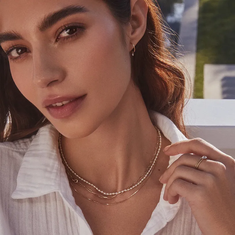 Gorjana Poppy Pearl Necklace