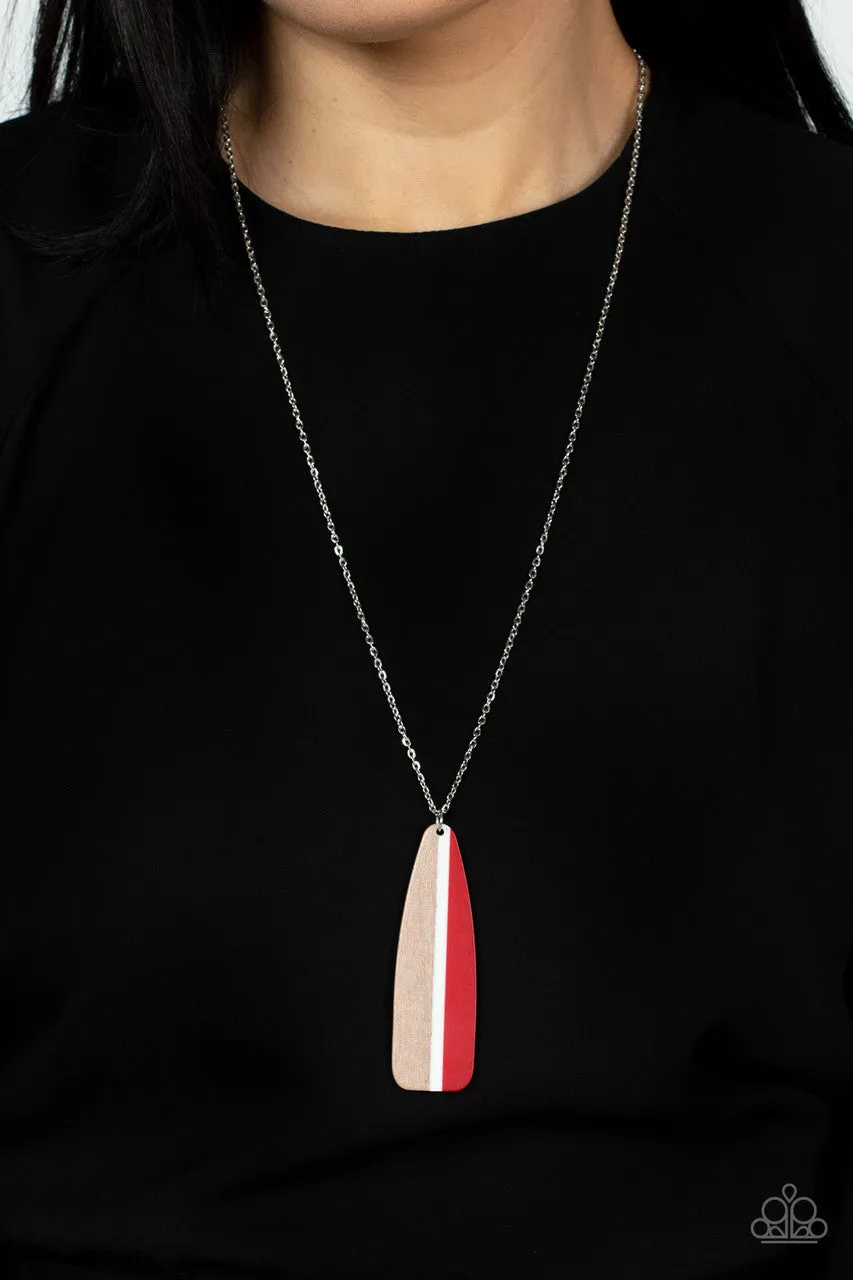 Grab a Paddle Red Paparazzi Necklace