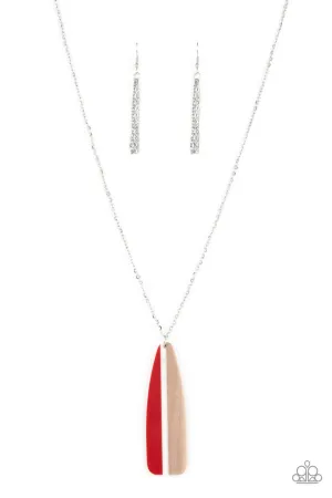 Grab a Paddle Red Paparazzi Necklace