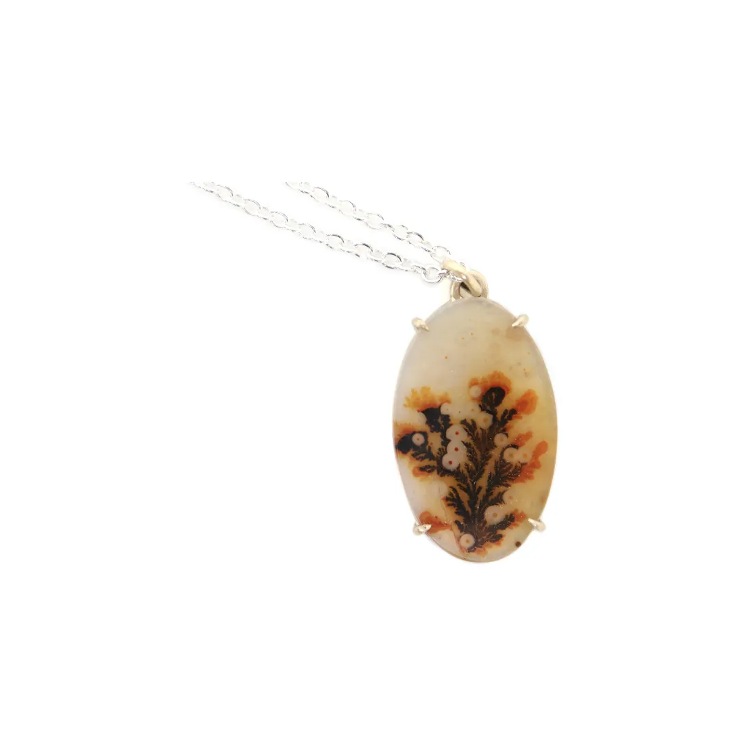 Gracilaria Dendritic Agate Vanity Necklace
