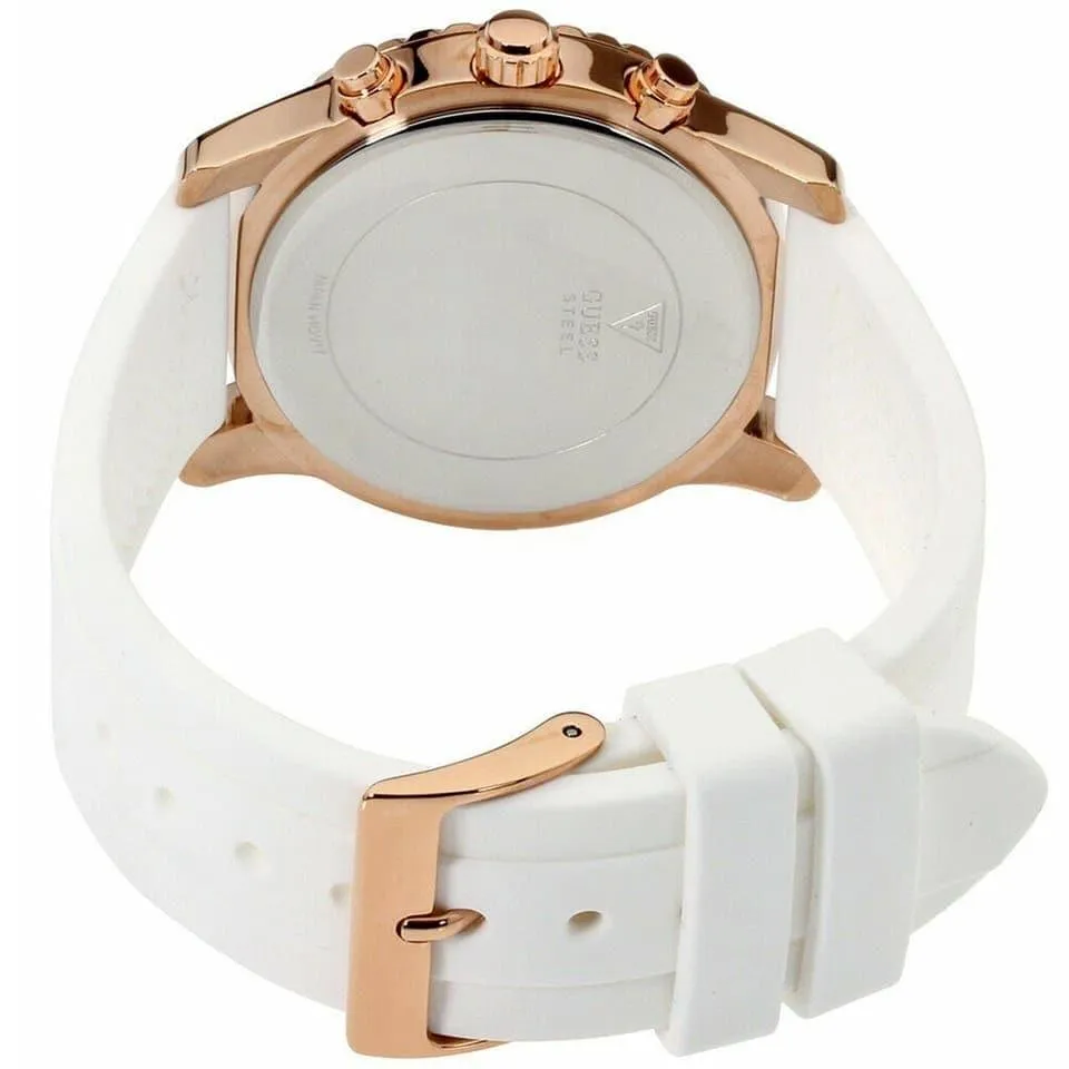 Guess Confetti Crystal Rose Gold-Tone/White Dial Ladies Watch W1098L5