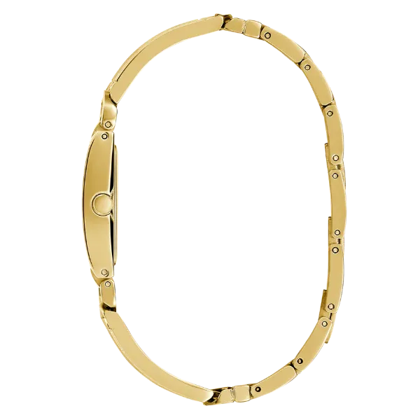 Guess MOD ID Gold Stainless Steel Gold Dial Quartz Watch for Ladies - GW0807L2
