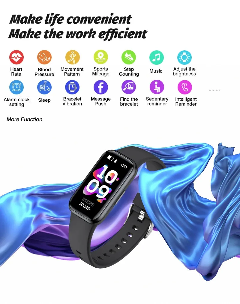 H98 1.47" LCD Smart Fitness Metal Band