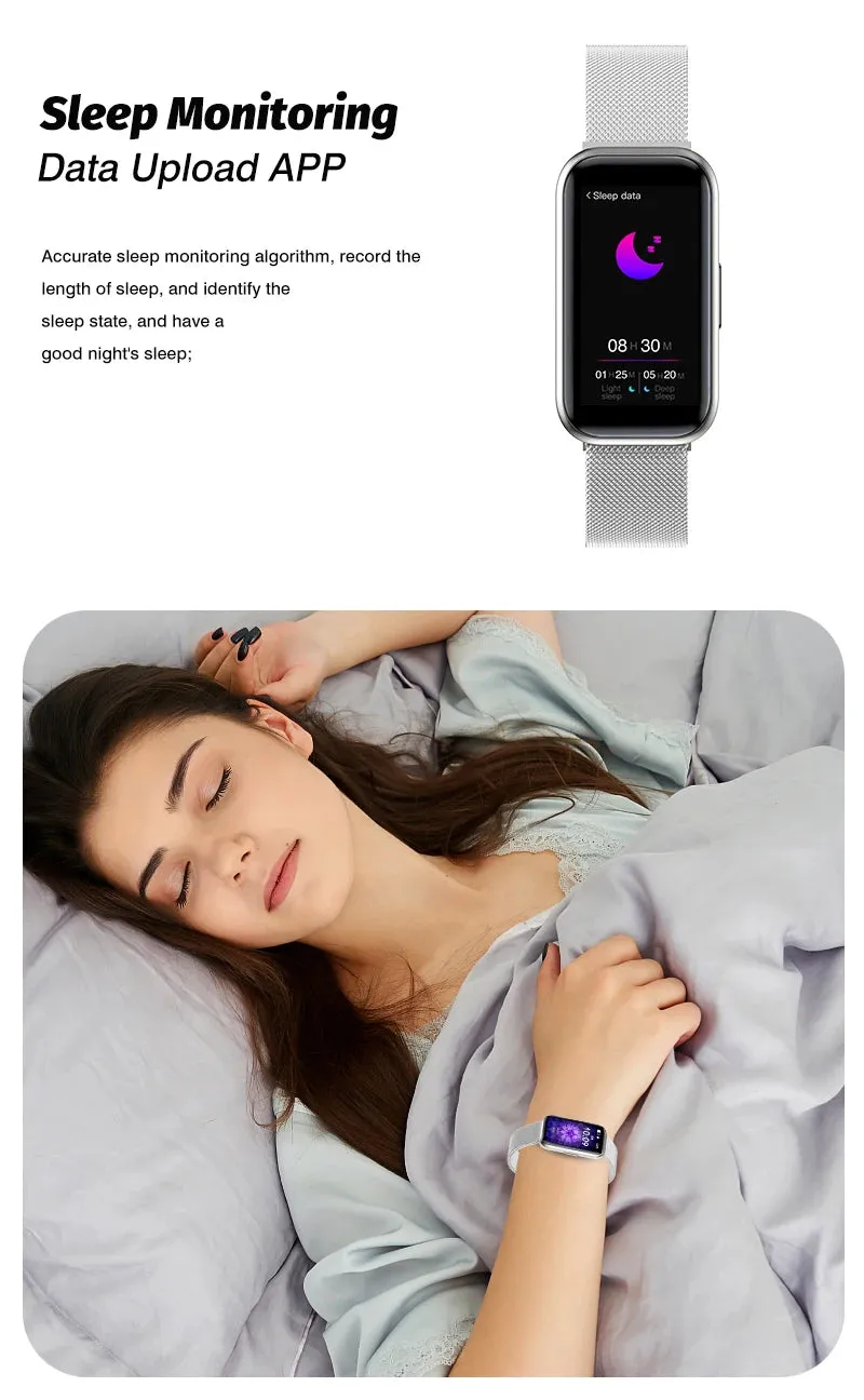 H98 1.47" LCD Smart Fitness Metal Band