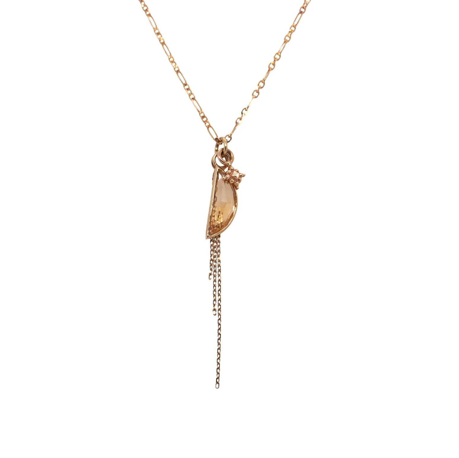 Half Moon, Chain,   Dala Charm Necklace