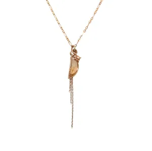 Half Moon, Chain,   Dala Charm Necklace