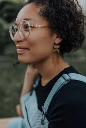 Half Moon Spike Statement Earrings