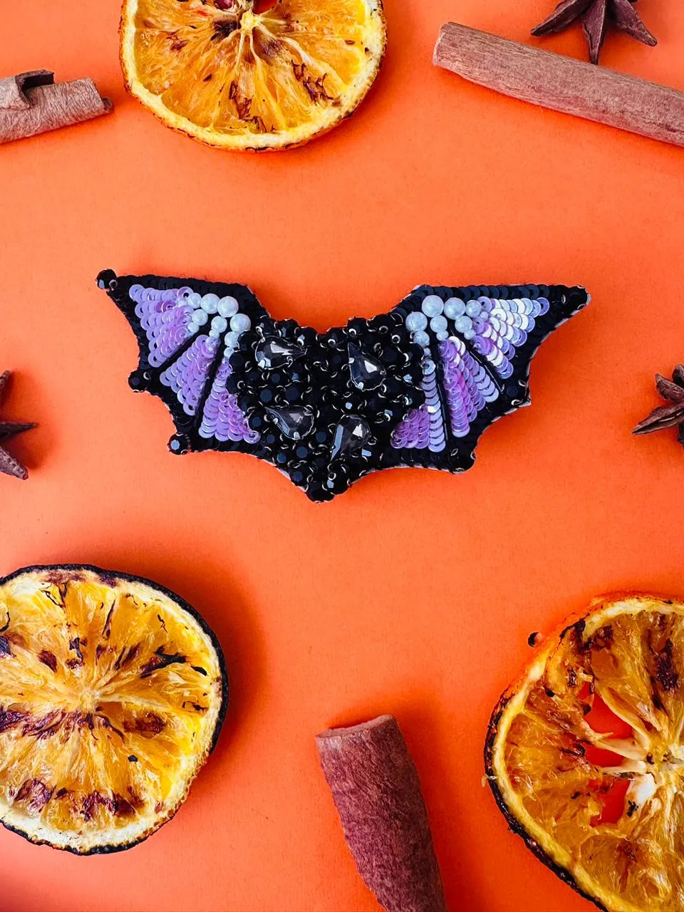 Halloween Bat Brooch