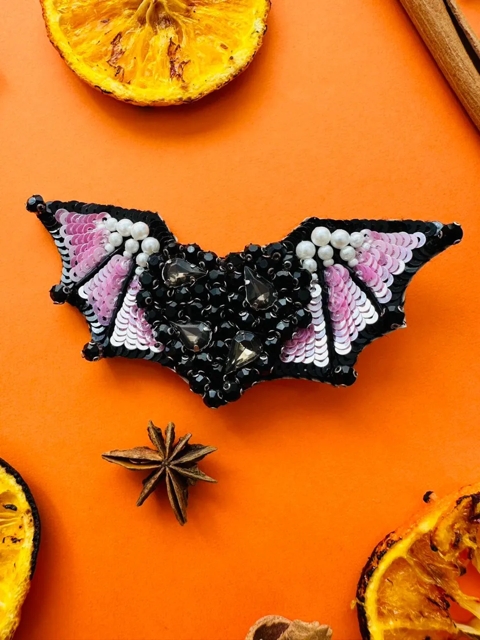 Halloween Bat Brooch
