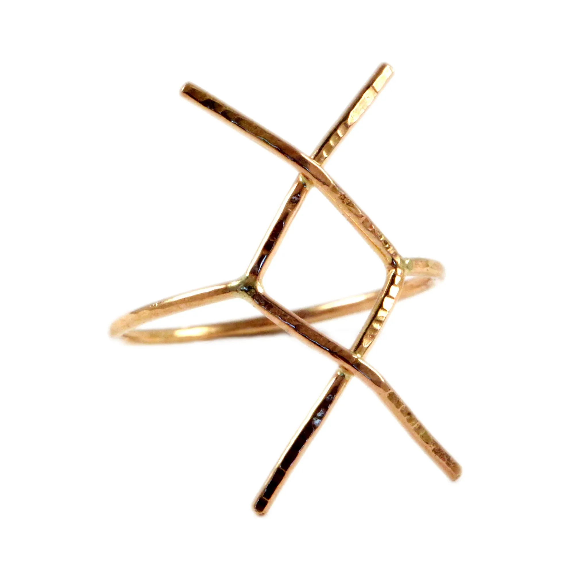 Hammered "New Beginnings" Ring