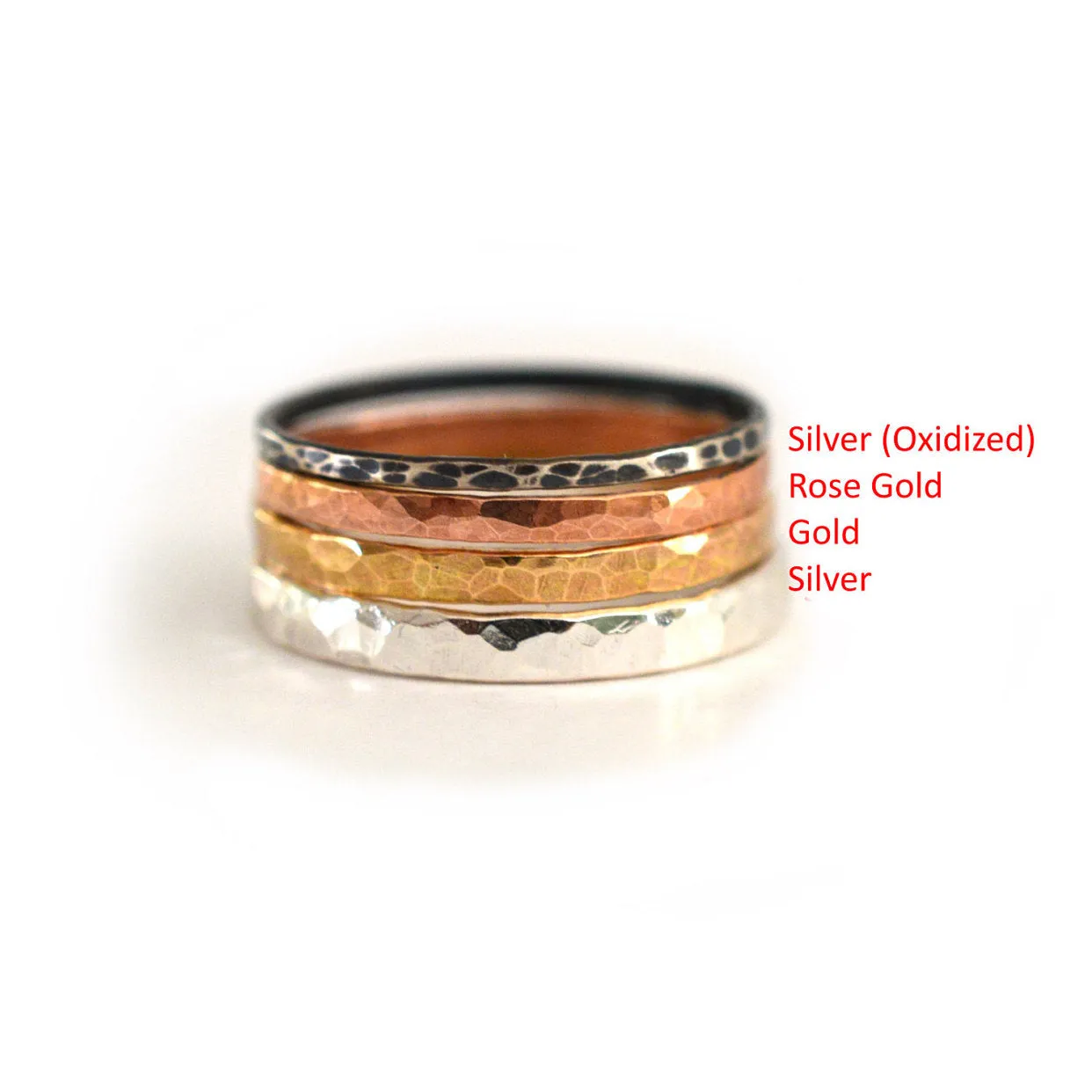 Hammered "New Beginnings" Ring