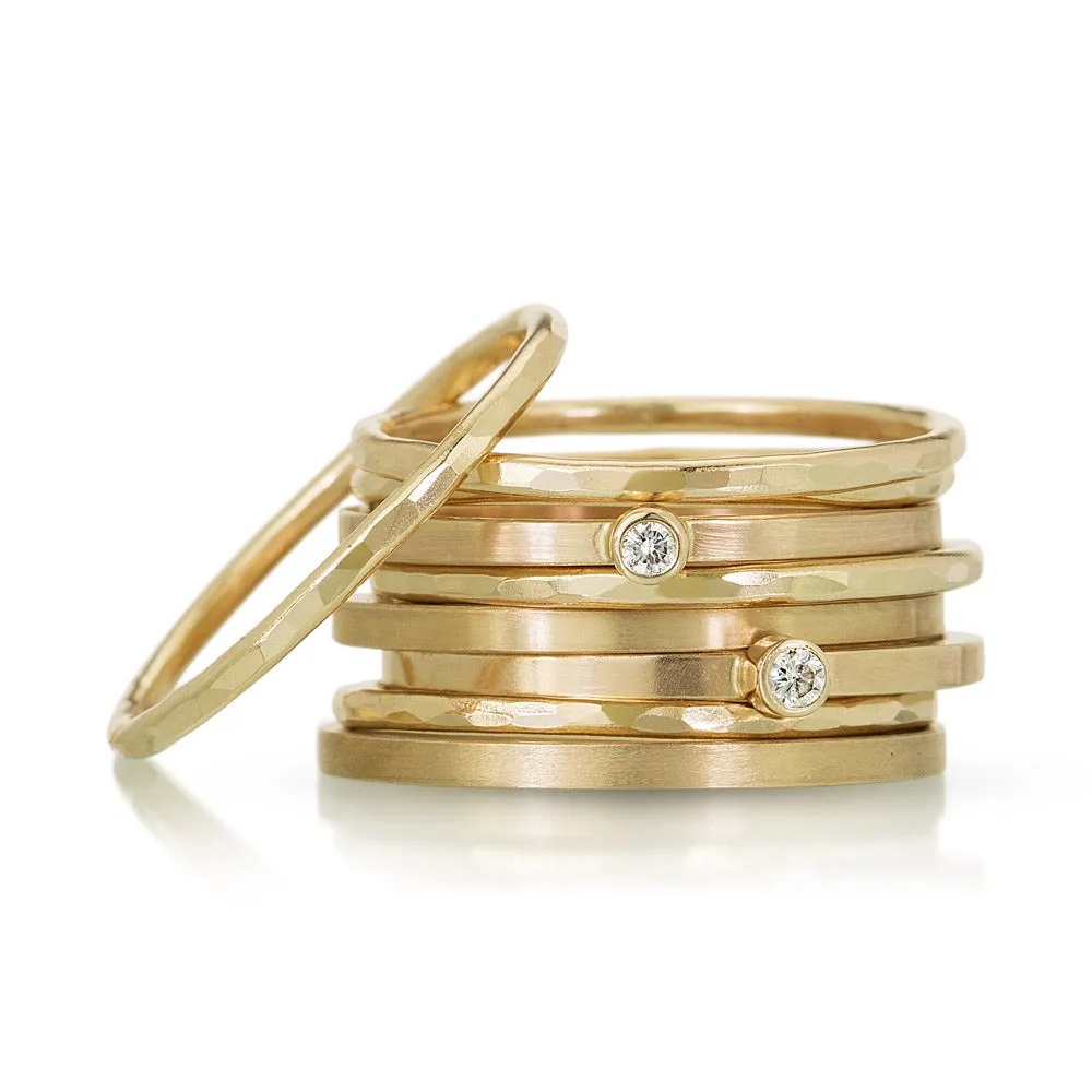 Hammered Stacking Rings