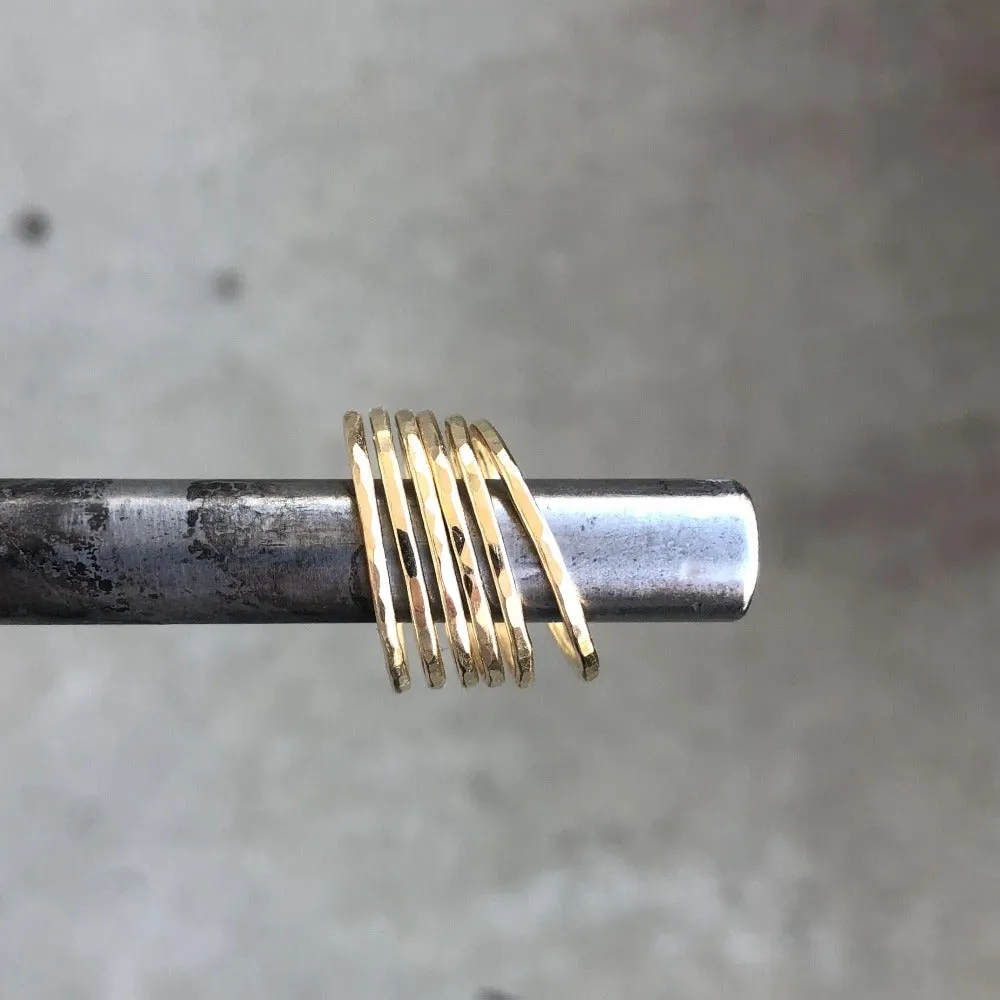 Hammered Stacking Rings