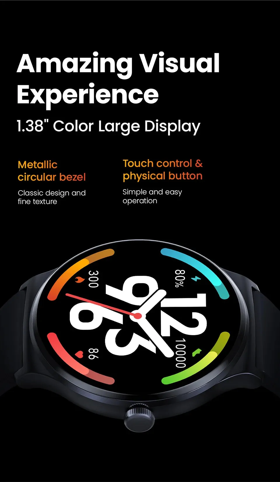 HAYLOU Solar Lite 1.38" Colour Display Smart Watch