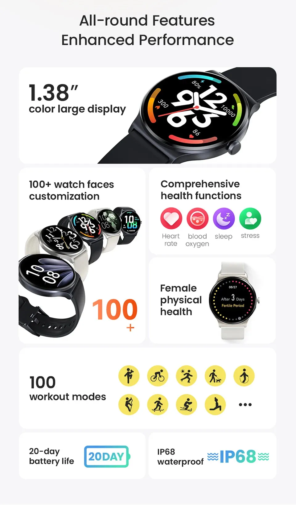 HAYLOU Solar Lite 1.38" Colour Display Smart Watch