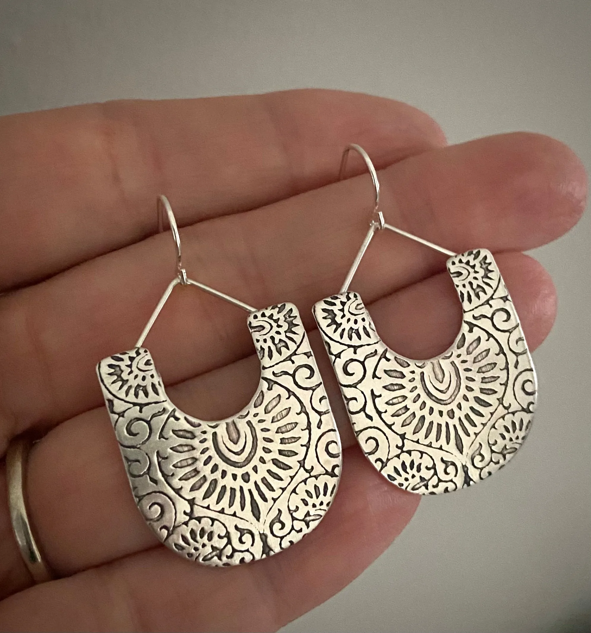 Henna Paddle Earrings
