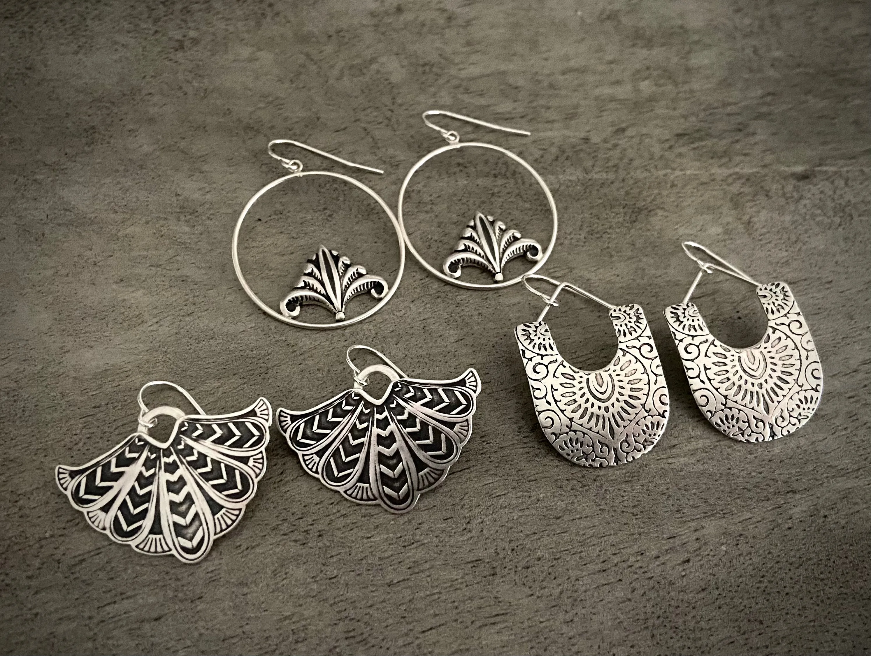 Henna Paddle Earrings