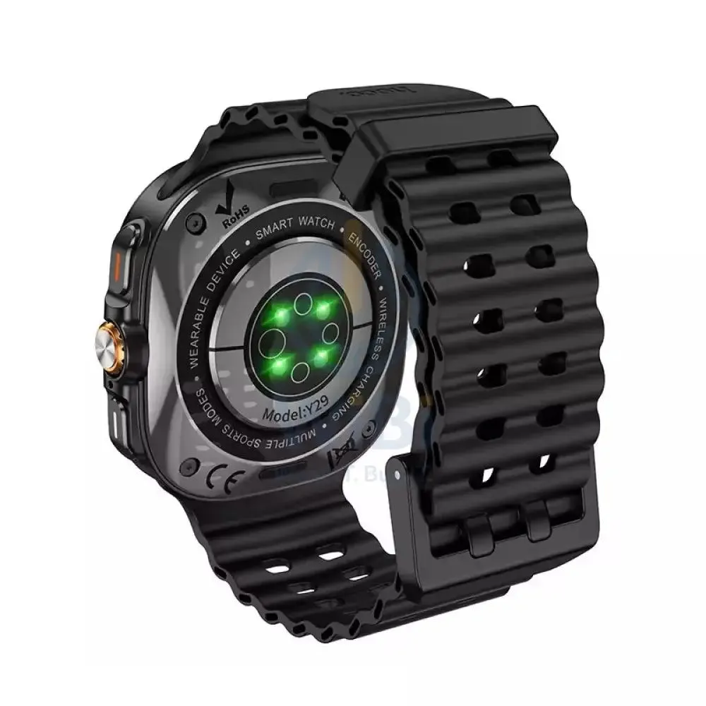 HOCO Y29 Sports Smart Watch - 1.5" inches / Bluetooth / 220mAh / Black
