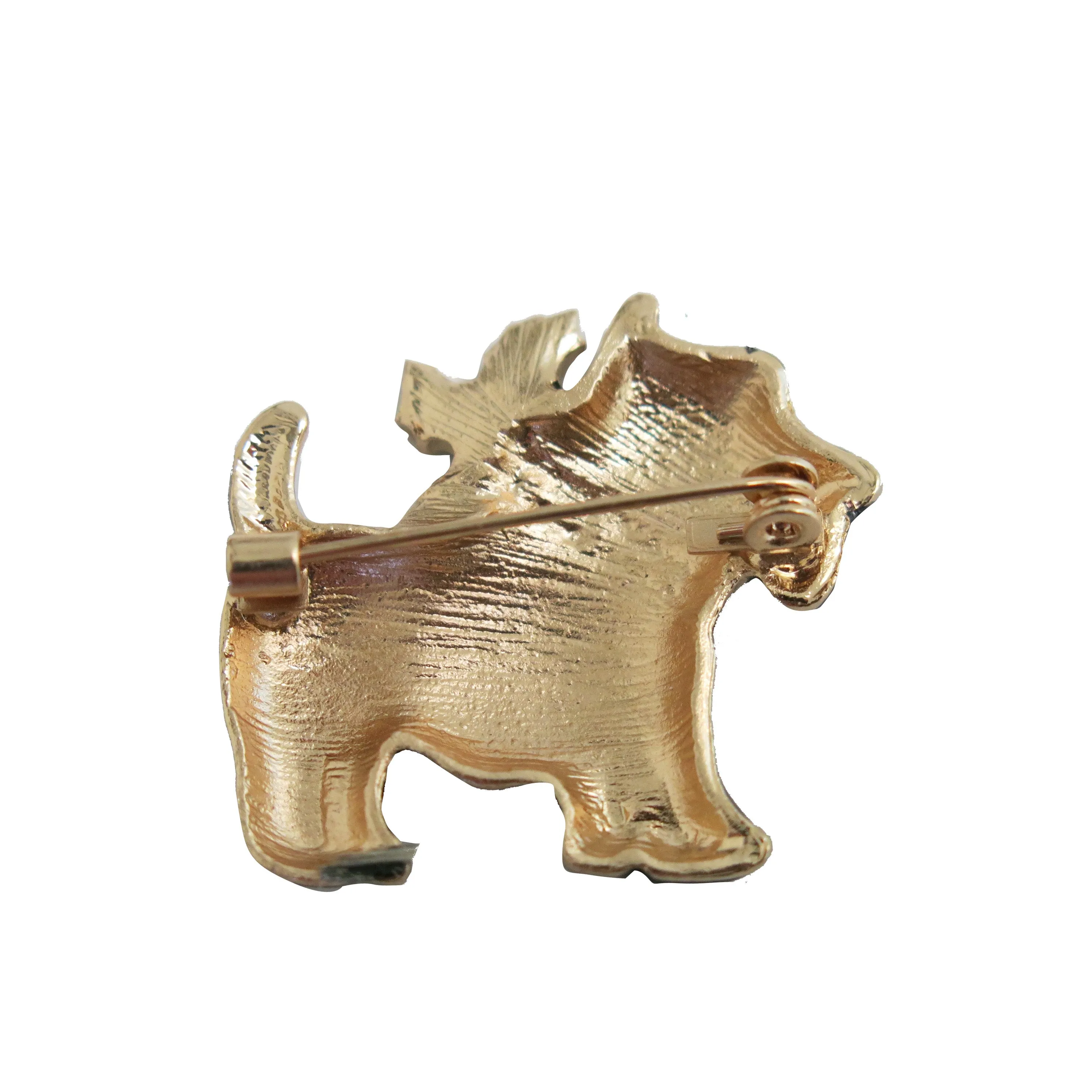 Holly Dog Brooch