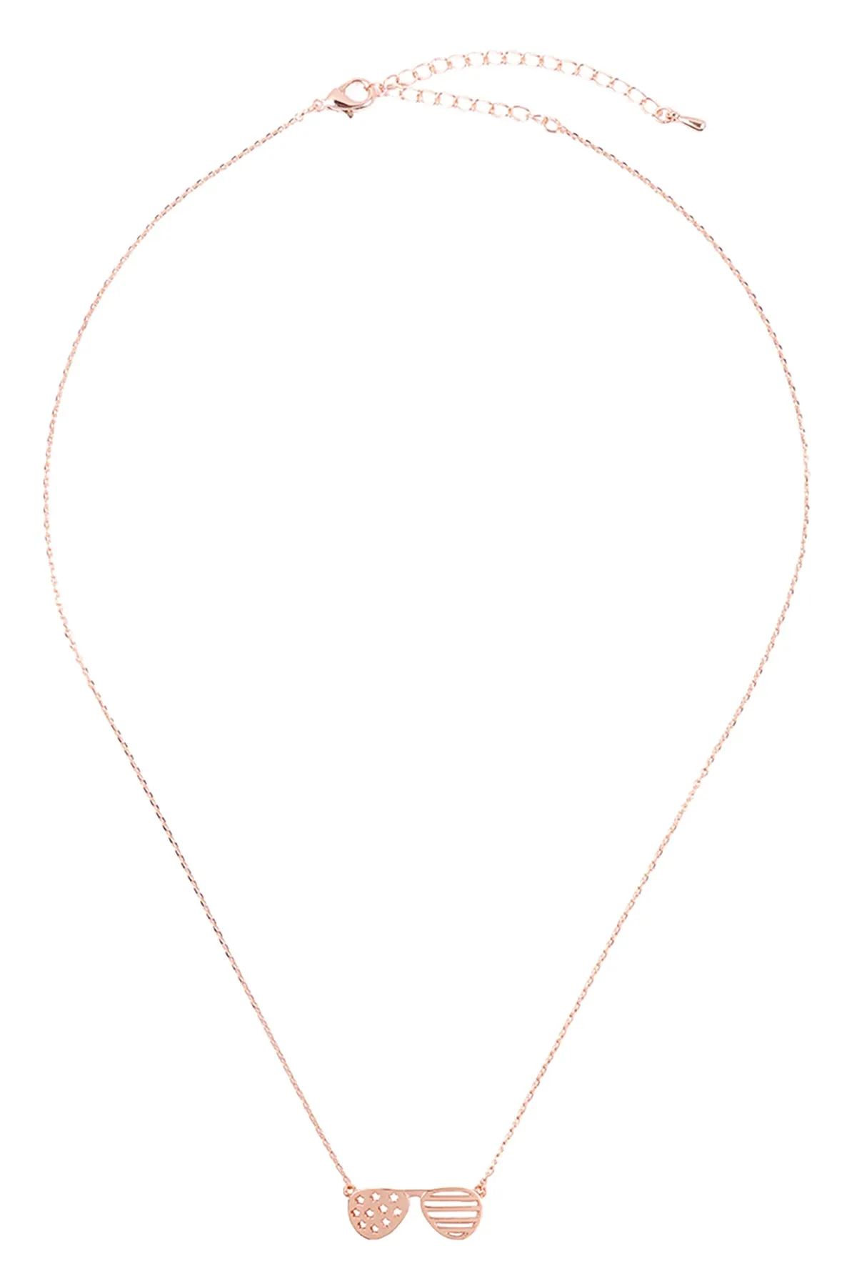 INA218 - AMERICAN FLAG SUNGLASSES NECKLACE