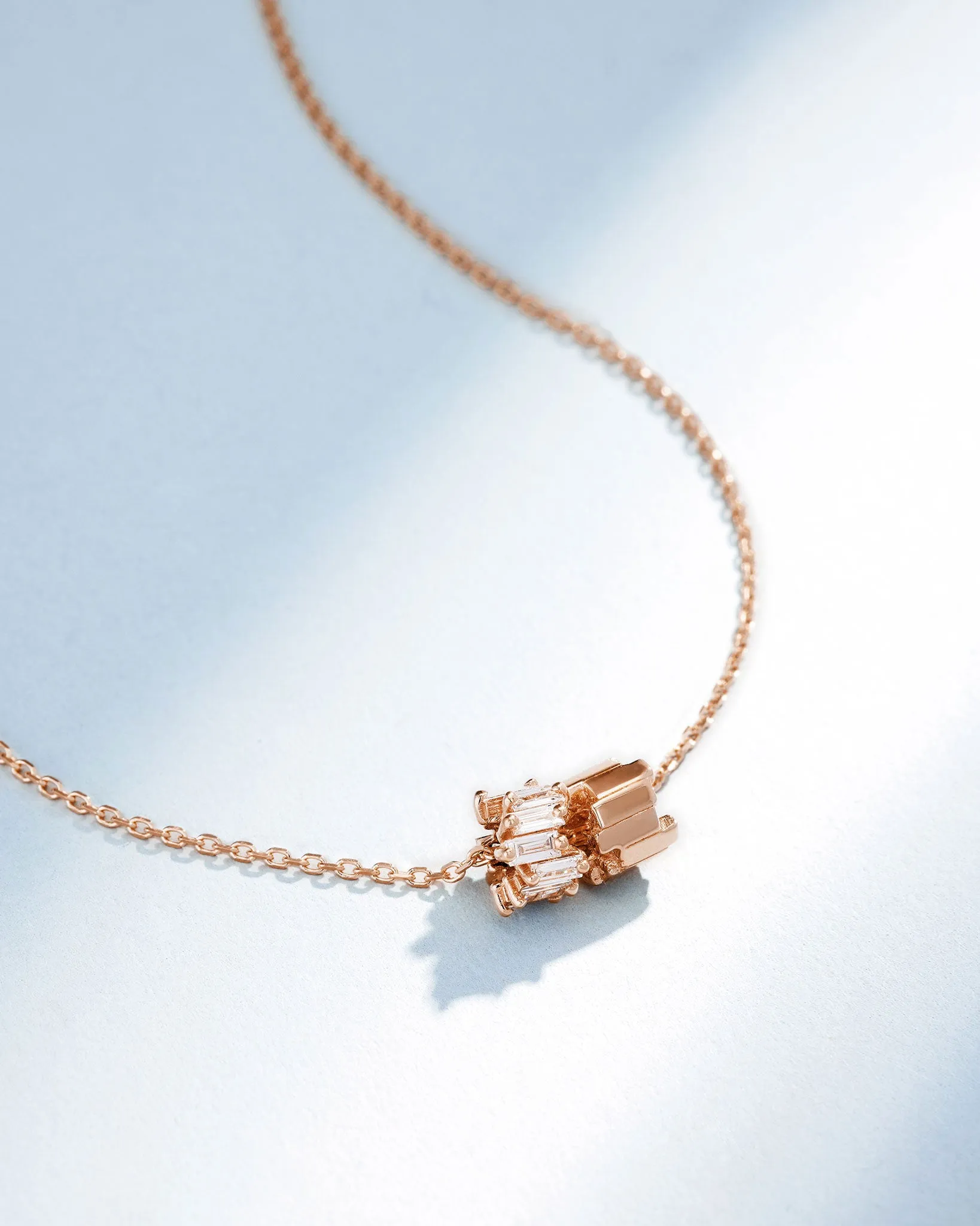 Infinite Diamond & Golden Rondelle Pendant
