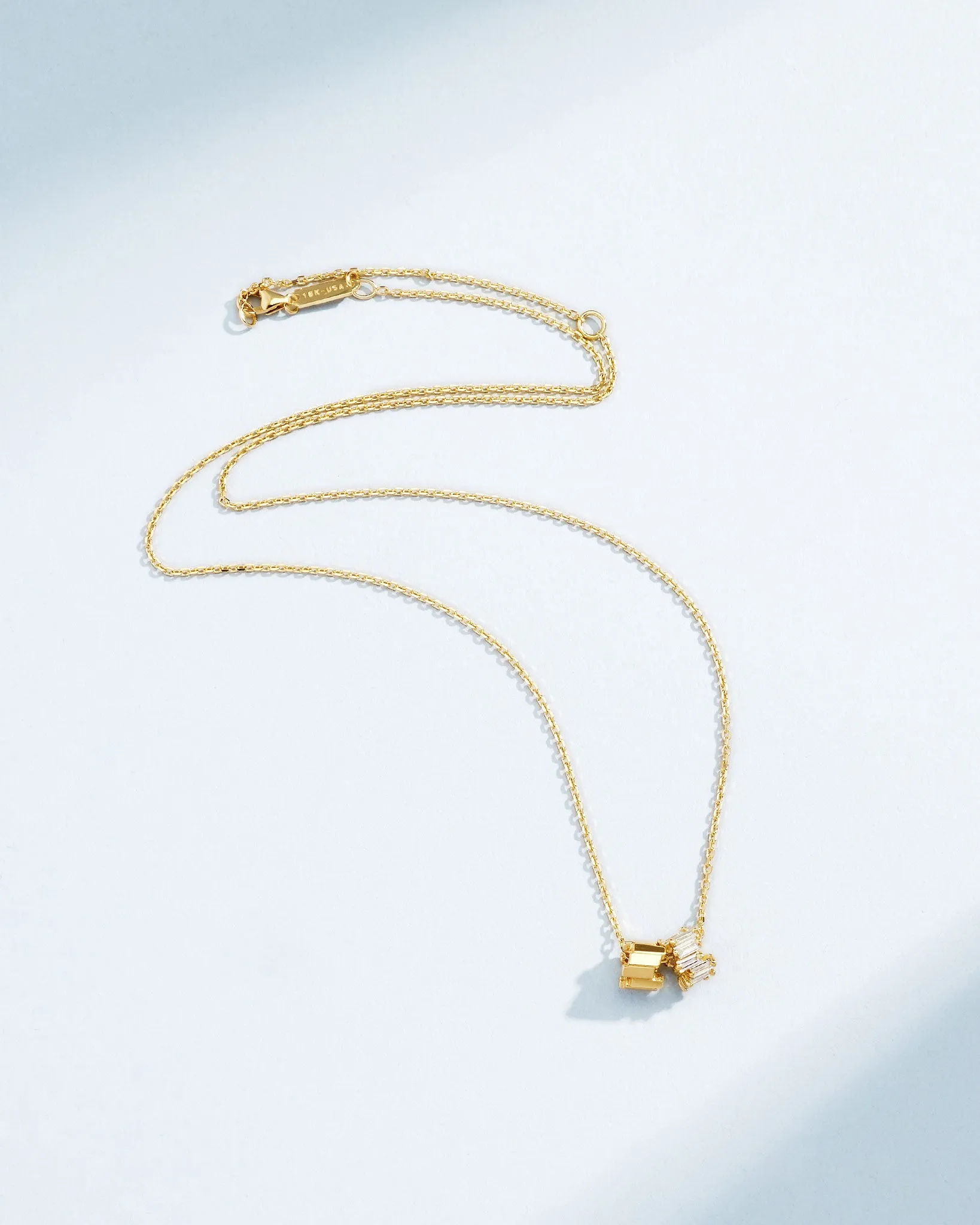 Infinite Diamond & Golden Rondelle Pendant