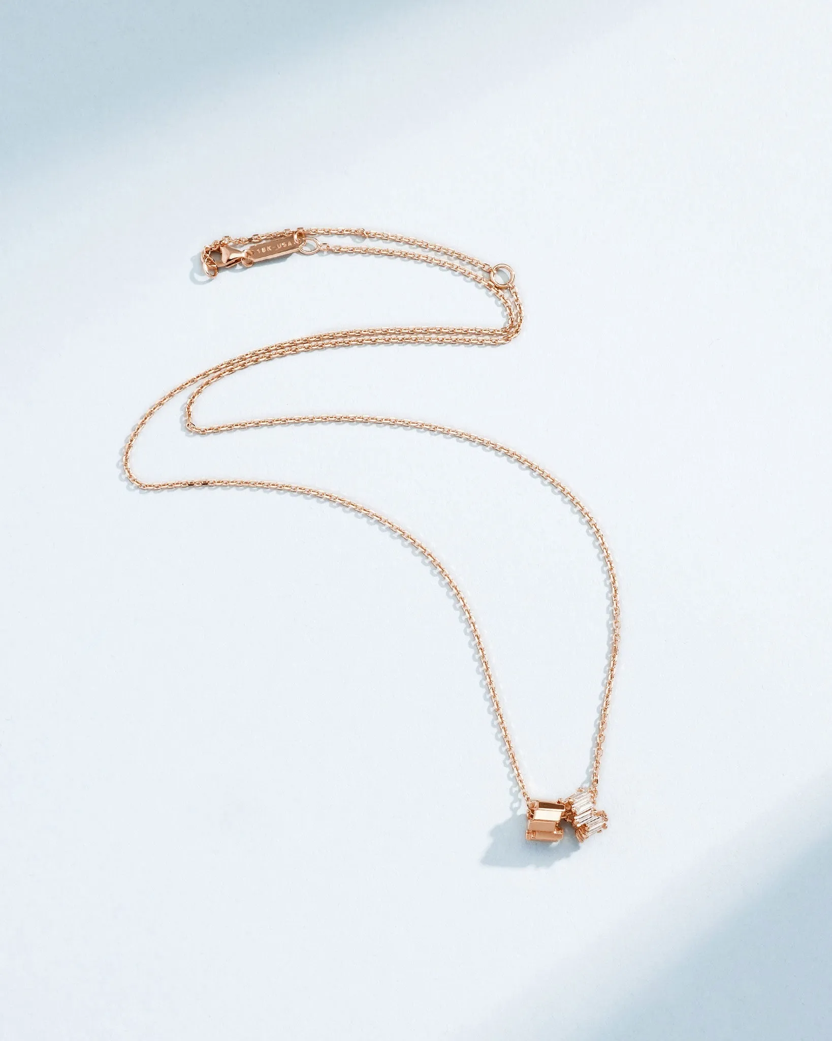 Infinite Diamond & Golden Rondelle Pendant