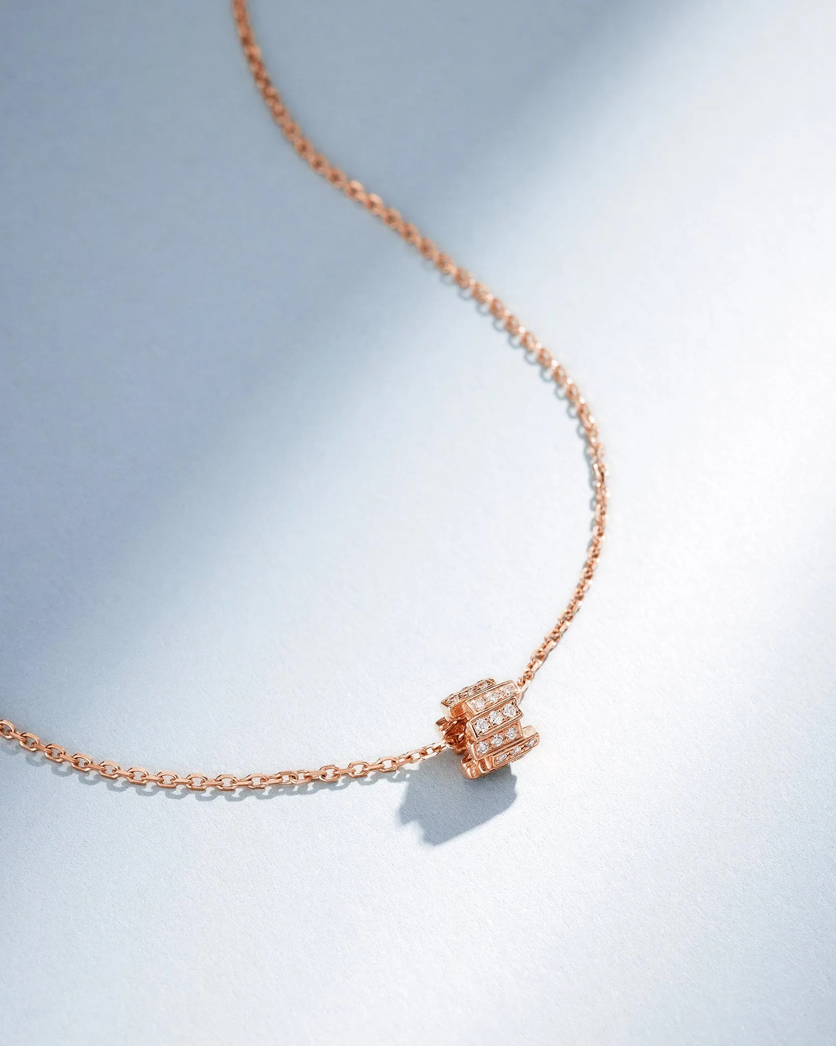 Infinite Pave Diamond Mini Rondelle Pendant