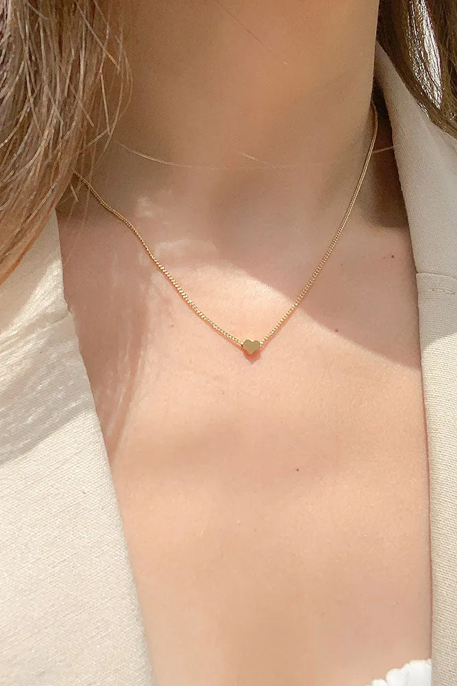 Initial Necklace in Gold