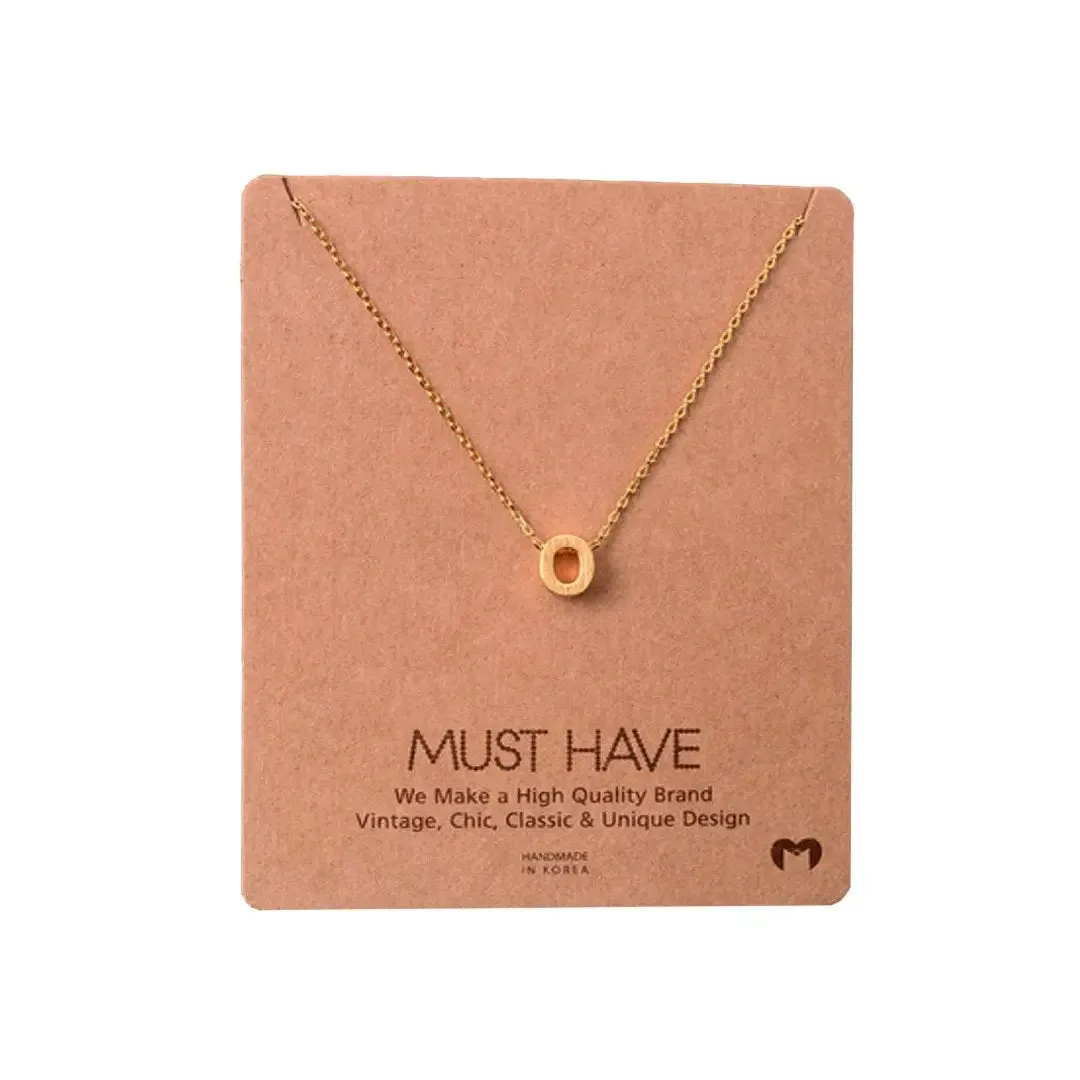 INITIAL O GOLD NECKLACE