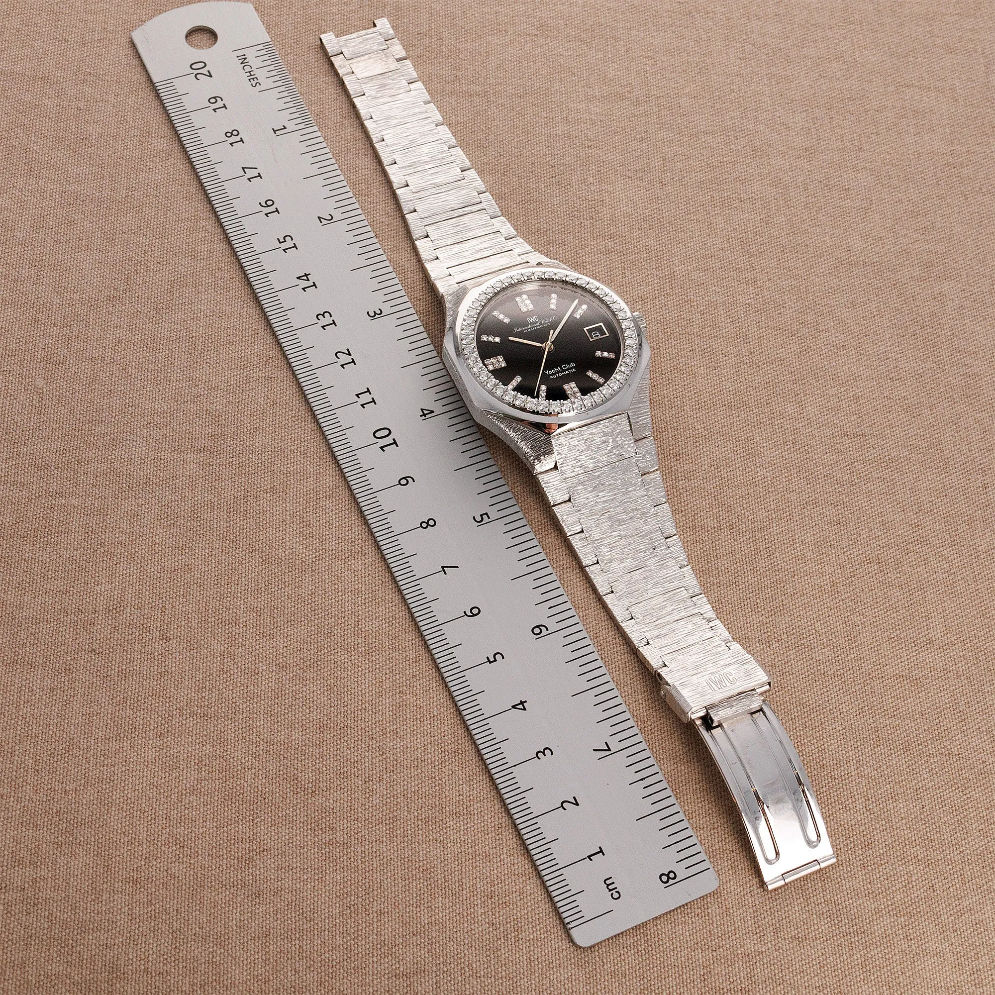 IWC White Gold Yacht Club Onyx & Diamond Watch