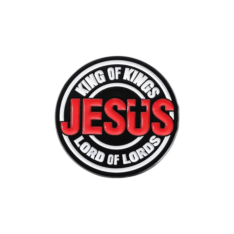 Jesus Series GOD Is Good Enamel Pins JESUS FREAK CLUB Brooches