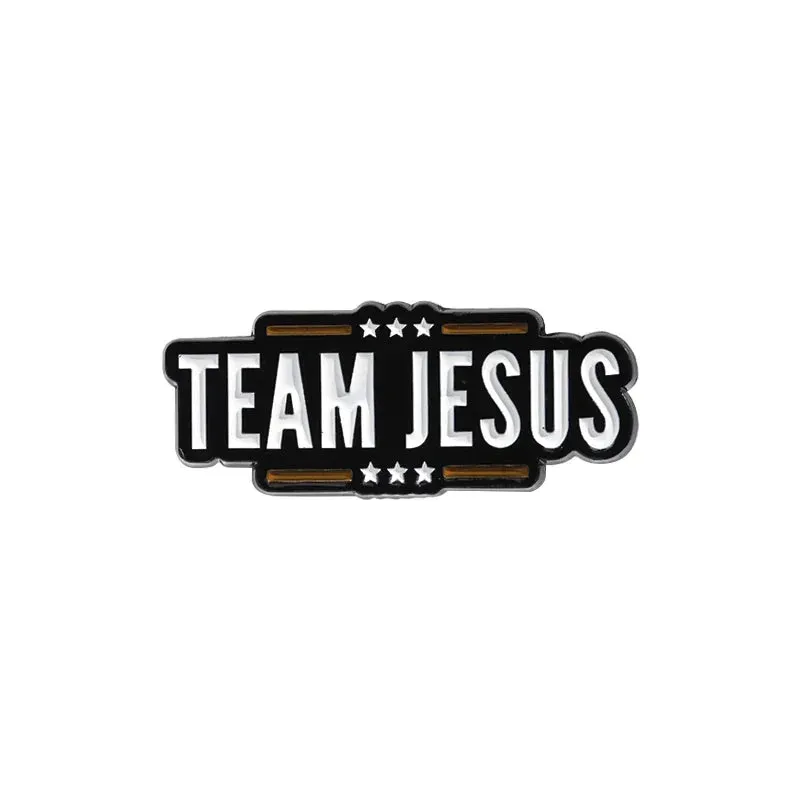 Jesus Series GOD Is Good Enamel Pins JESUS FREAK CLUB Brooches