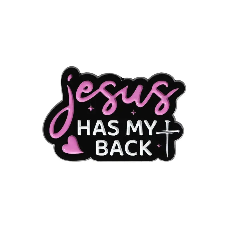 Jesus Series GOD Is Good Enamel Pins JESUS FREAK CLUB Brooches