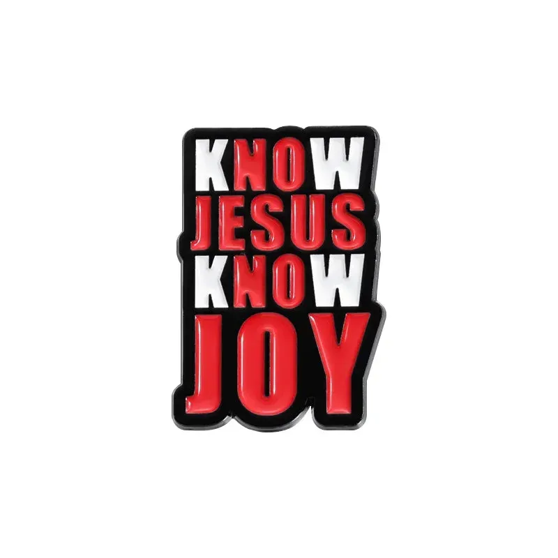 Jesus Series GOD Is Good Enamel Pins JESUS FREAK CLUB Brooches