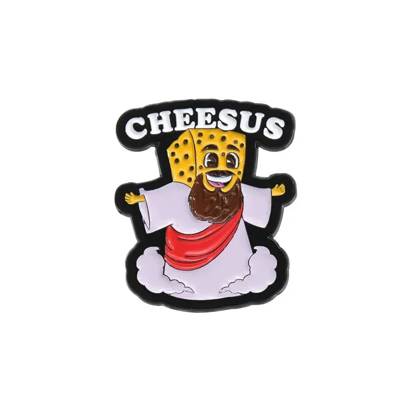Jesus Series GOD Is Good Enamel Pins JESUS FREAK CLUB Brooches