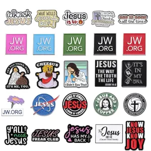 Jesus Series GOD Is Good Enamel Pins JESUS FREAK CLUB Brooches