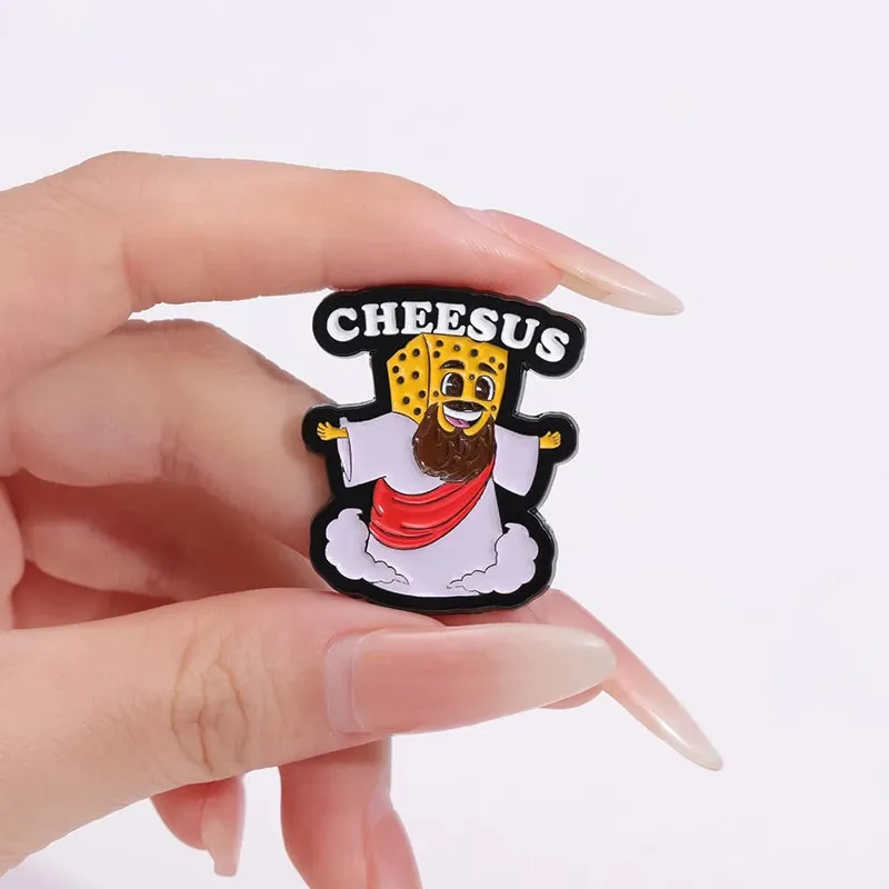 Jesus Series GOD Is Good Enamel Pins JESUS FREAK CLUB Brooches