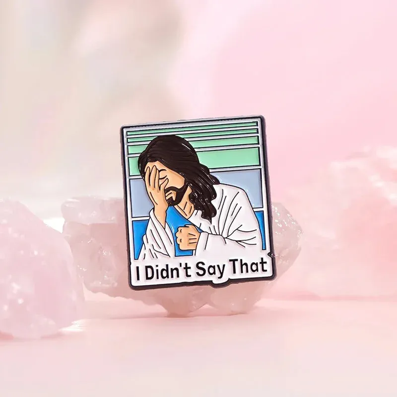 Jesus Series GOD Is Good Enamel Pins JESUS FREAK CLUB Brooches