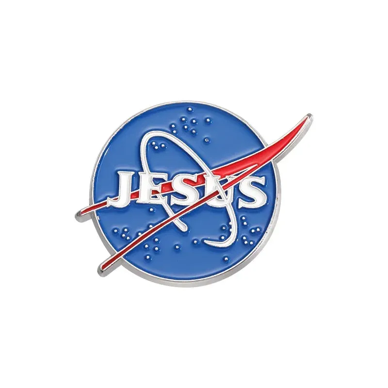 Jesus Series GOD Is Good Enamel Pins JESUS FREAK CLUB Brooches