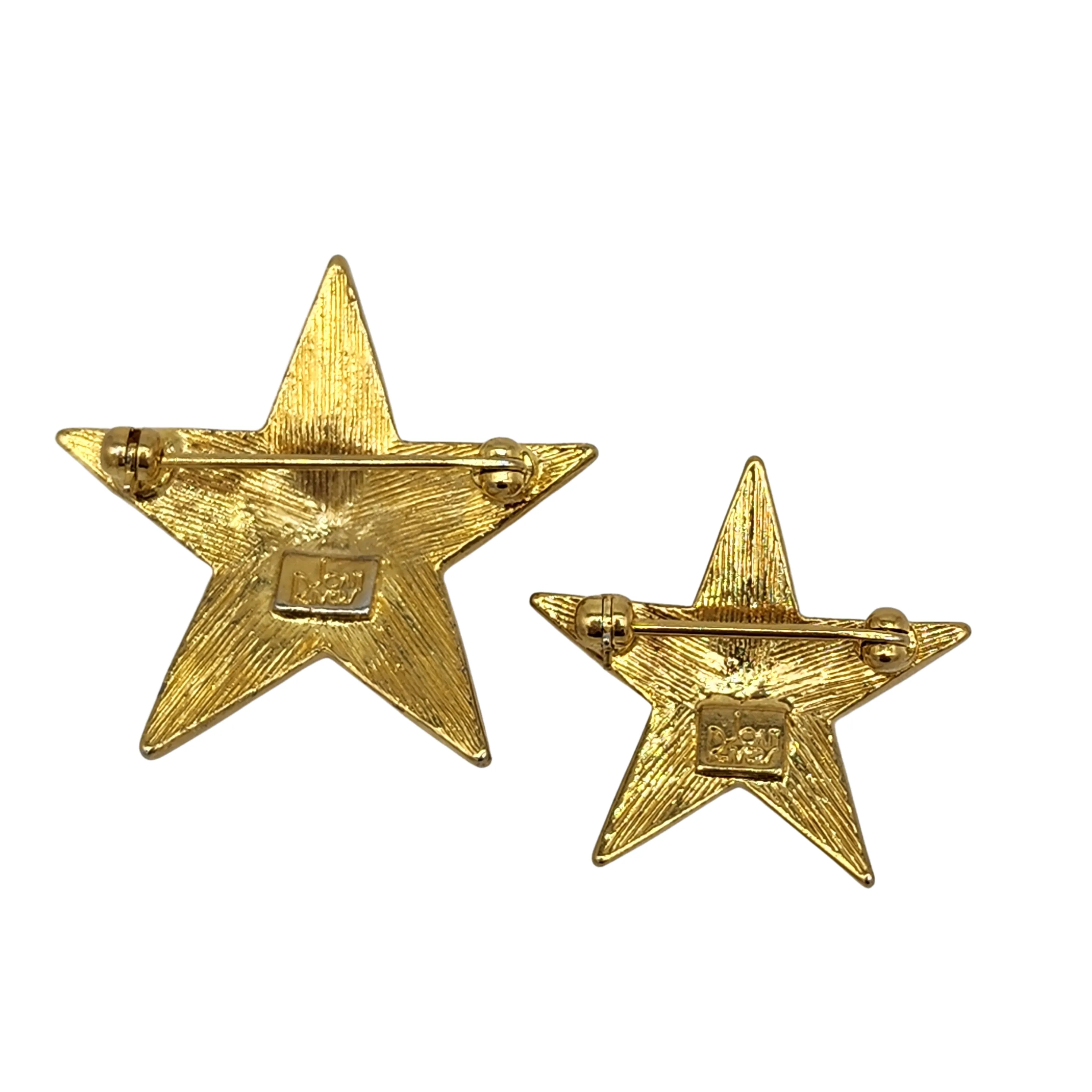 Joan Rivers Vintage Rhinestone Star Brooch Set