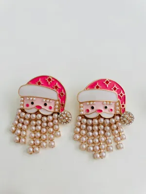 Jolly Santa Drop Earrings