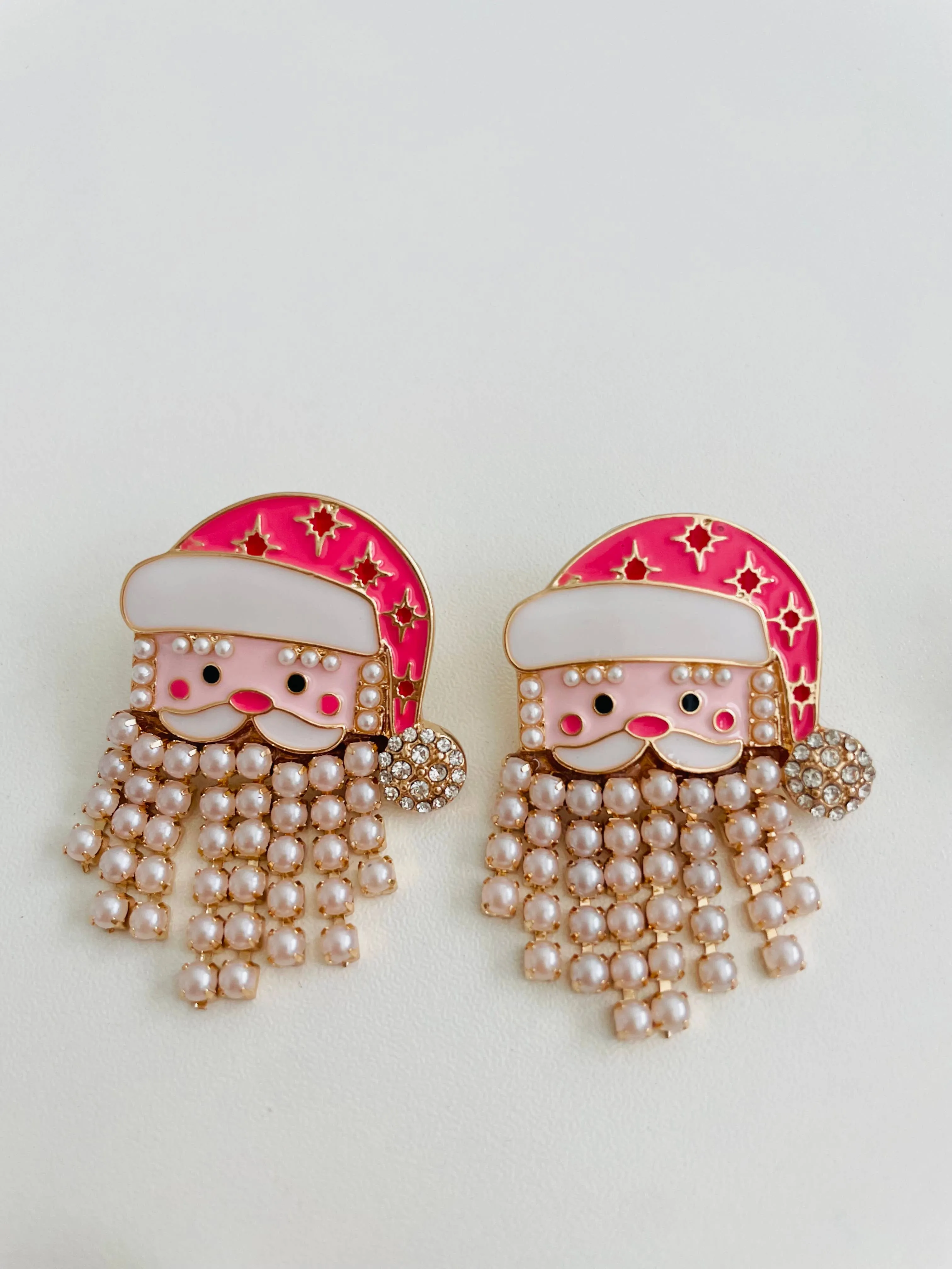 Jolly Santa Drop Earrings