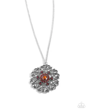 Jovial Jubilee - Brown - Topaz Rhinestone Paparazzi Long Necklace