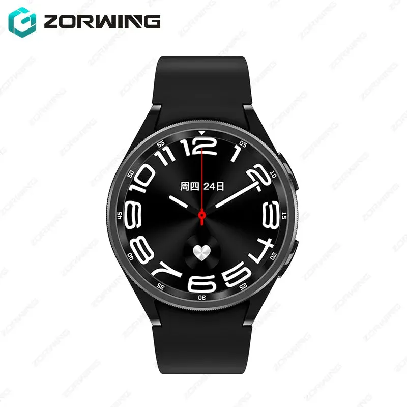 JS Watch 6 Max Classic AMOLED Smart Watch Men Women Rotating Bezel Heart Rate Blood Pressure Compass Sport Modes Smartwatch New