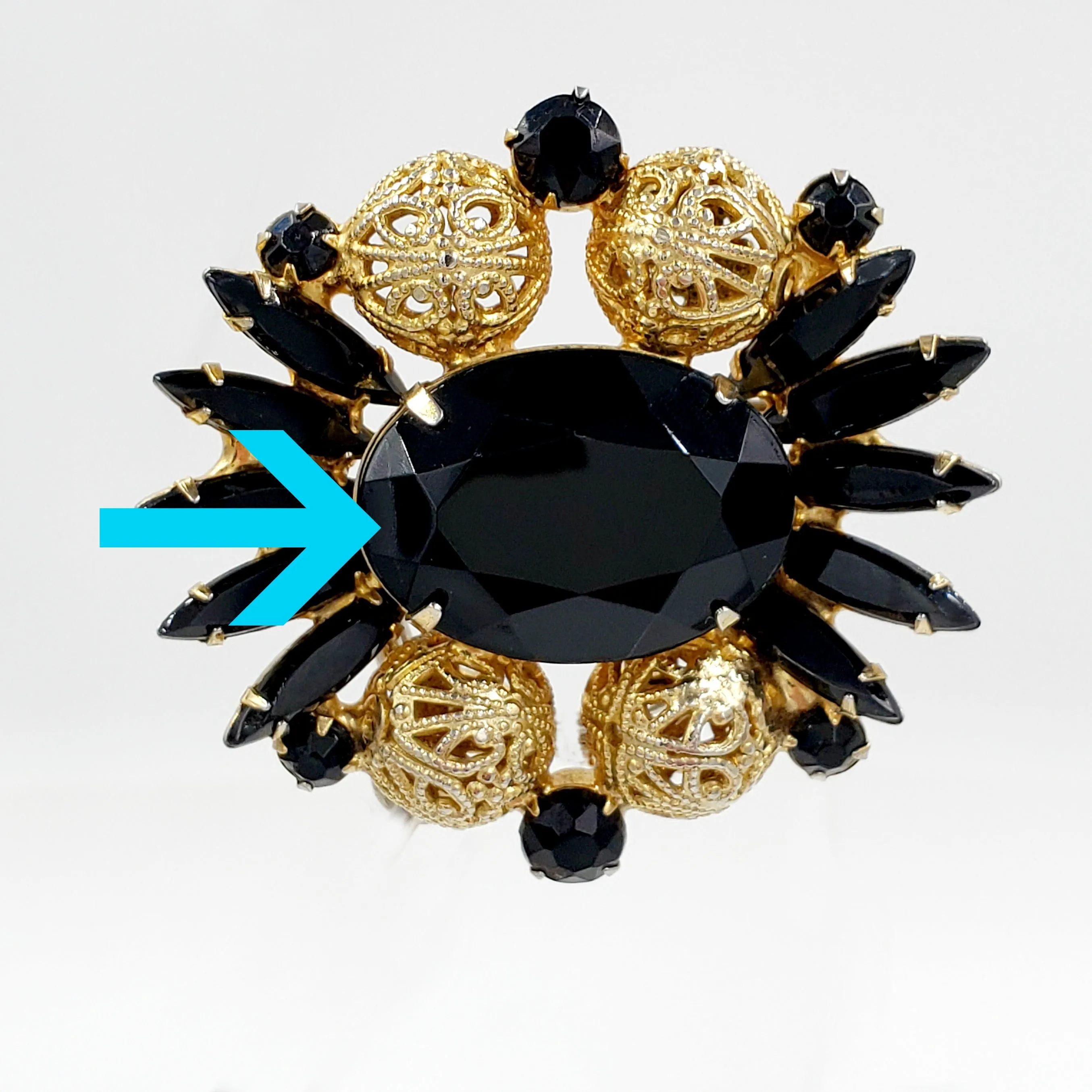 Juliana by Delizza & Elster Vintage Rhinestone Brooch, Verified