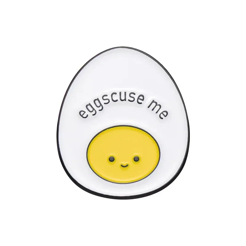 Kawaii Animal & Plant Enamel Pins 🌿🦜 Cute Brooches - Toucan, Pigeon, Succulent & More! 🥚🥒